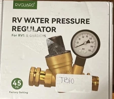 RVGUARD RV Water Pressure Regulator Valve Brass Lead-Free For RV Camper...