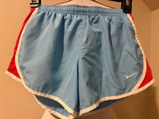 NIKE Girls Blue Tempo Lined Running Shorts - Sz Youth Medium