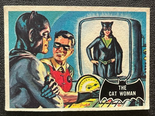 1966 Topps Batman Black Bat #25 The Cat Woman — TAG (grade unconfirmed)