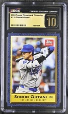 #110 Shohei Ohtani Los Angeles Dodgers 2024 Topps TBT CGC Pristine 10
