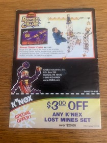 1998 Knex Lost Mines Mini Comic Book -  K'nex 94000-  Rare