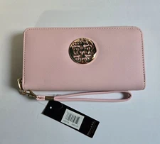 Rebbeca & Rifka Pink Wristlet Zip Around Wallet