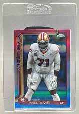 Trent Williams 2025 Topps Chrome #265 Red White Blue Refractor