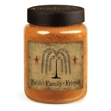 CROSSROADS Faith Family Friends Scented Jar Candle – Maple Pumpkin Donut, 26 oz