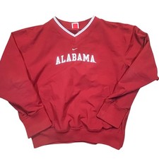 Nike Team Alabama Crimson Tide V Neck Windbreaker Boys M Red College Football