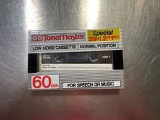 Tonemaster Low Noise Cassette 60 Min Normal Position Blank Tape New Sealed
