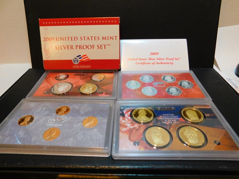 2009-S United States Mint Silver Proof Set with COA & Box 18 Coins 90%