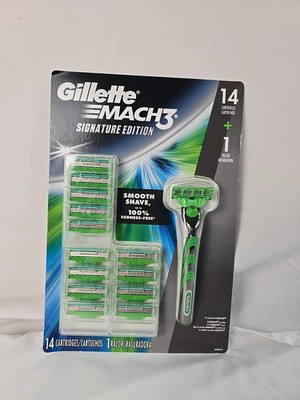 Gillette MACH3 Signature Edition Razor Set   1 Razor + 14 Cartridges