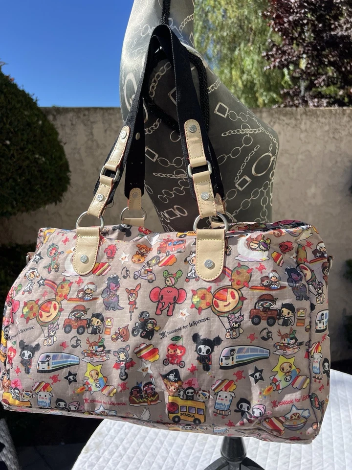 Limited Edition Tokidoki by LeSportsac Trasporto Duffle Tote Shoulder Bag Purse - Image 2 of 4