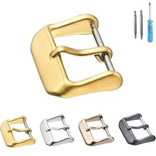 12mm 14mm 16mm 18mm 20mm 22mm Watchbands Buckle Stainless Steel Pin Clasp Watch