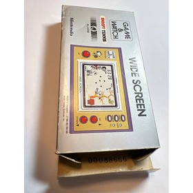 NINTENDO GAME AND & WATCH SNOOPY TENNIS Wide Screen w/ BOX FOR PARTS OR DISPLAY