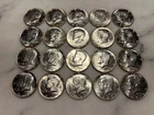 20 Kennedy 1967 Half Dollars 40% Silver Very Good Condition # 15