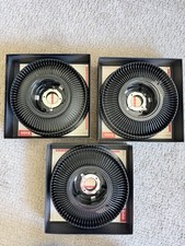Lot of 3 Vintage Kodak 80 Capacity Film Slide Projector Carousel Trays Org Boxes