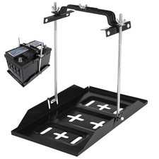 Battery Hold Down Tray Kit, Universal Battery Storage Holder, Metal Battery