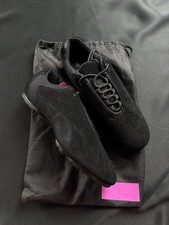 Latin Salsa Very Fine Dance Women's/Men's Sneaker Shoe Black Suede Sz 8 BB.01