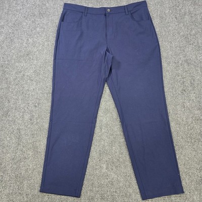 Fabletics Pants Men's 38x32 Navy Don 5 Pocket Classic Fit Stretch NWT