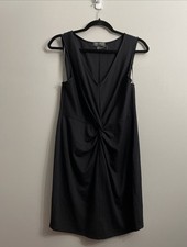 Forever 21 Plus Size XL Black Bodycon Dress Front Twist Y2K Clubwear Party Mini