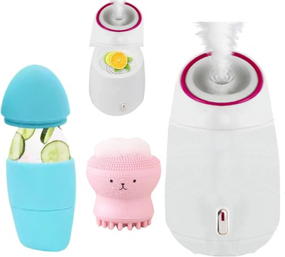 #ad Facial Steamer and Ice Roller – 3 in 1 Nano Ionic Spa Kit for Deep Hydration a $47.26