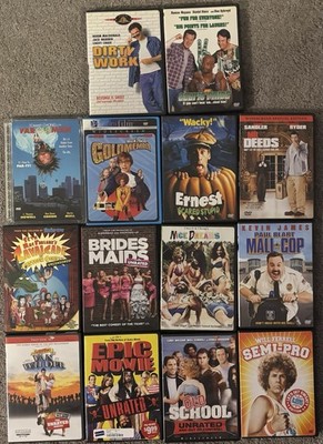 Lot of 14 Zany Quirky Comedy DVDs Ernest Sandler Cheech Norm... Unrated