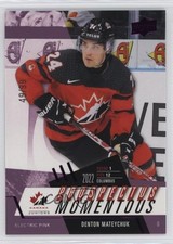 2024 Upper Deck Team Canada Juniors Electric Pink 49/99 Denton Mateychuk 1ic