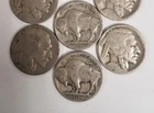 134FP02044 LOT OF 4 NO DATE U.S. BUFFALO NICKELS 1913-1938 5c COINS 88+ Yrs Old!