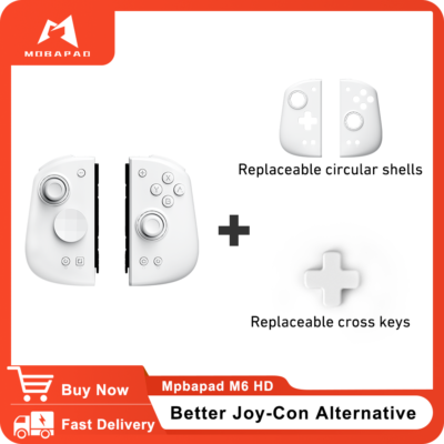 Switch ジョイコン　ホワイト Mobapad M6 HD Joycons Nintendo Switch Controller White | eBay