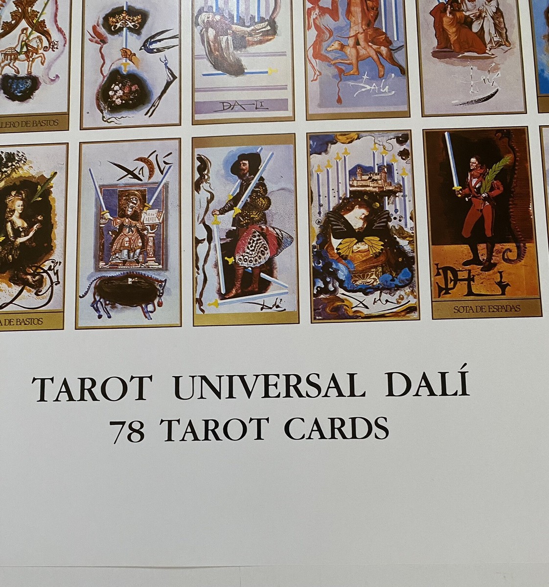 Rare Salvador Dali -Tarot Universal Dali 78 Tarot Cards - Print | eBay