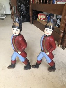 Revolutionary Soldier Andirons 19”