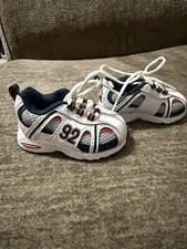 Baby/Toddler GARANIMALS White, Gray, and Red Lace Up Sneakers Size 2