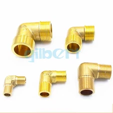 1/8" 1/4" 3/8" 1/2" 3/4" 1" BSPP Male Equal Reduce Brass Elbow Pipe Connector