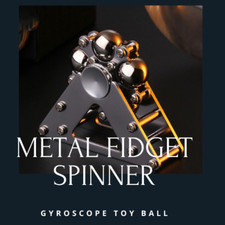 Anti stress Fidget Wheel Spinner Metal Fingertip Gyroscope toy Ball Kids  Adult