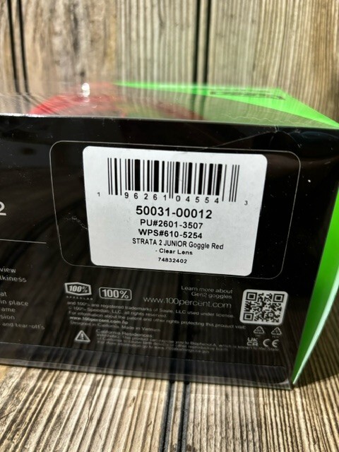 New Red 100% Strata 2 Junior Goggles OSFM | eBay