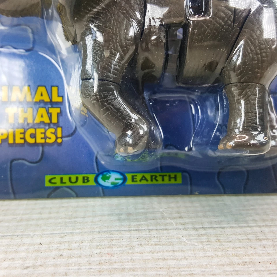 Club Earth Jungle Puzzables Elephant Puzzle Figura 3D 5 x 3" Sellado NUEVO Foto 3 de 4