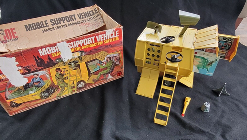VINTAGE 1972 Hasbro GI JOE Adventure Team SUPPORT Mobile Vehicle Box Restoration