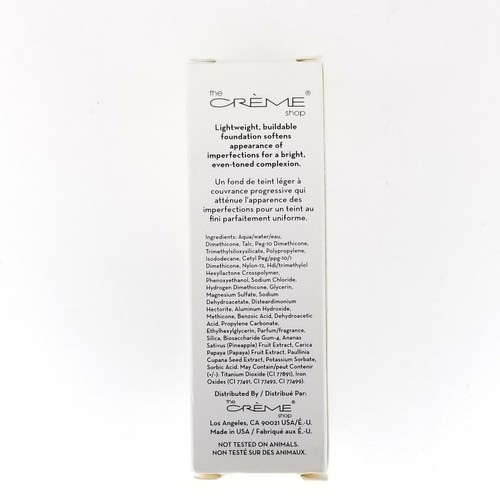 The Crème Shop Match Made leuchtende flüssige Foundation 1,06 Oz. NEU - Bild 4 von 5