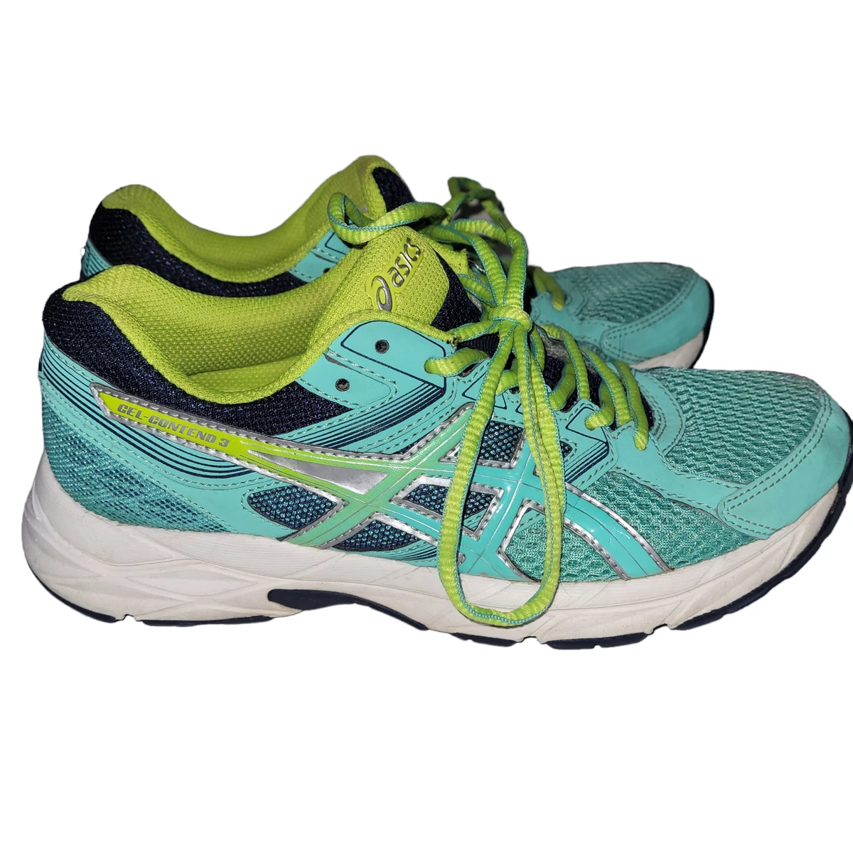 Asics Gel Contend 3 Womens 6 Athletic Running T5F9N Lime | eBay