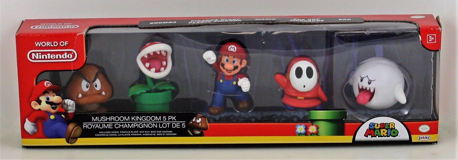 World Of Nintendo Mushroom Kingdom 5 Pk Mario Boo Goomba Shy Guy Piranha Plant For Sale Online Ebay