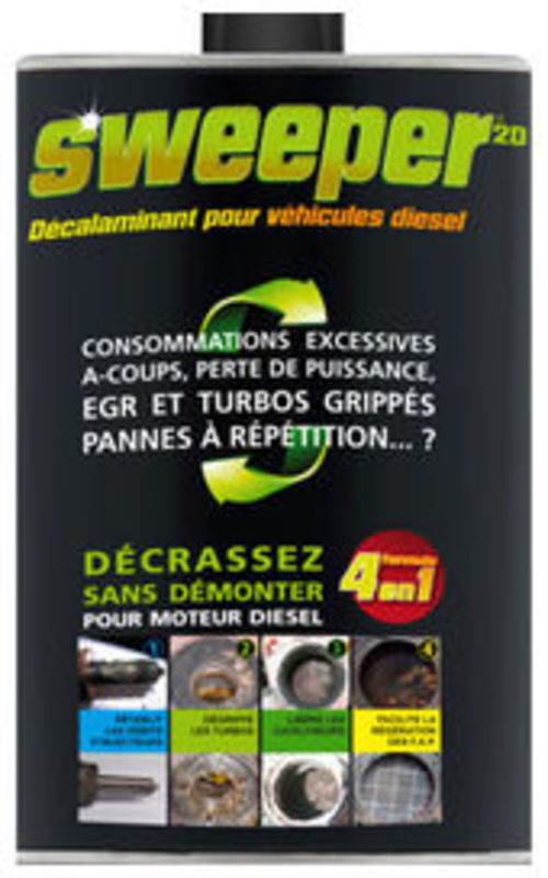 Décalaminant diesel Sweeper 2L contre le refus au contrôle technique