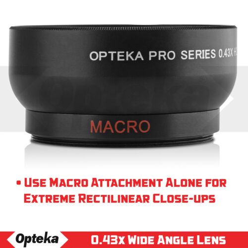 Opteka 52mm 0.43X Wide Angle with Macro for Canon EF 40mm f/2.8 STM Lenses - Picture 3 of 10