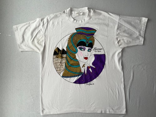 Vintage Luxor Casino T-Shirt w/ Jewels Sz XL Single Stitch MADE IN USA Las Vegas