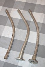 3x Vintage Microphone Steel Bendable Gooseneck mount