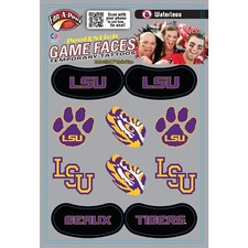 Fan-A-Peel LSU Waterless Peel and Stick Temporary Tattoos