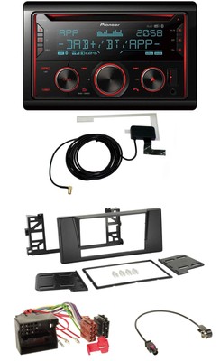 Pioneer 2DIN MP3 DAB USB CD Bluetooth Car Stereo for BMW 5 Series E39 X5 Quadlock