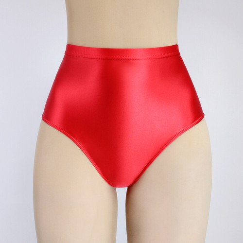 Women Glossy Satin Panties Briefs Knickers Gym Yoga Shorts Underwear Swim Trunks - Picture 20 of 40