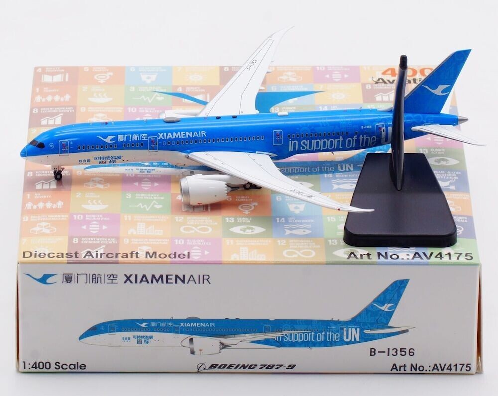 国連デザイン B787-9 厦門航空 ダイキャストモデル 1/400 国連デザイン B787-9 厦門航空 ダイキャストモデル 1/400 国連