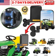 L&R Magnetic Side Mirrors for Tractor Dozer Forklift Lawn Mower Golf Cart Kubota