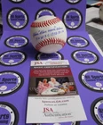 John Blue Moon Odem Oakland Athletics Autographed Baseball JSA #AD60422