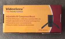Black Adjustable AV Component Wall Mount Bracket by VideoSecu