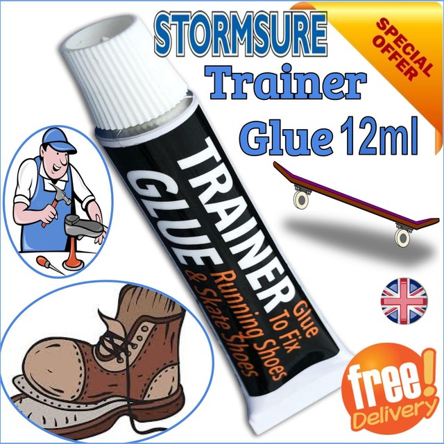 Shoe Glue 55ml Mend Repair Fix Trainers BOOTS Soles Leather Post