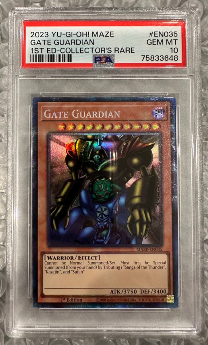 psa10　ゲートガーディアン　1st Edition　英語 Yugioh - 1st Ed. MAZE-EN035 - Gate Guardian - Collector Rare